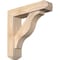 Ekena Millwork Funston Craftsman Smooth Bracket w/ Offset Brace, Douglas Fir, 5 1/2"W x 22"D x 22"H BKT0604X22X22FST04SDF - alternate 1